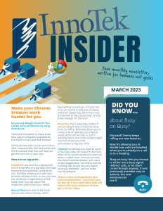 march 2023 innotek insider newsletter cover
