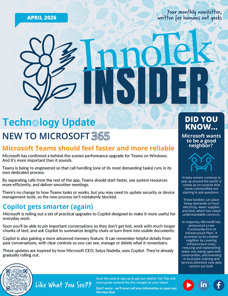 april 2026 newsletter cover